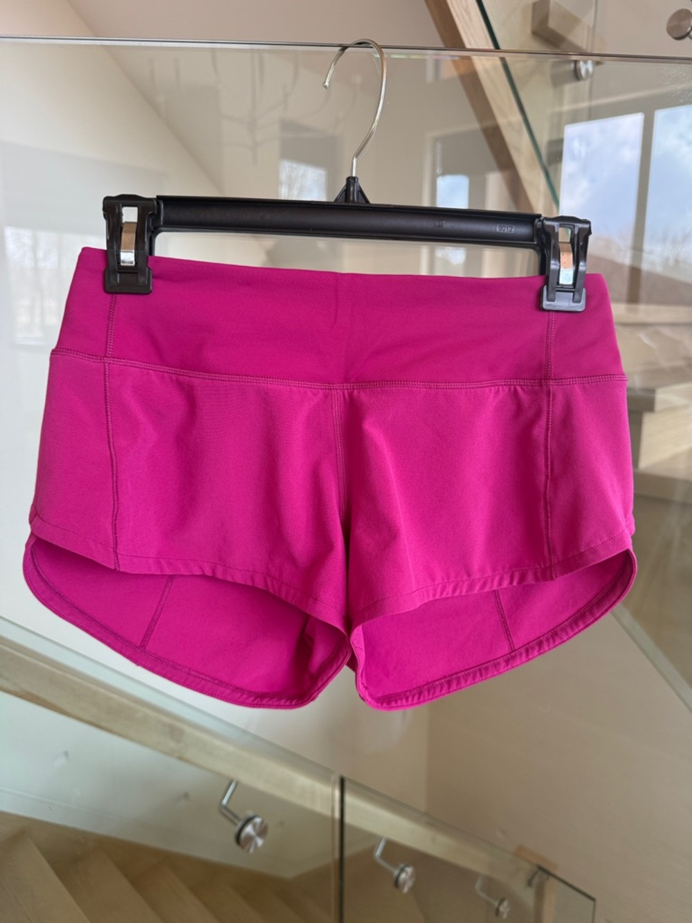 lululemon athletica Magenta 2.5 inches lines Running Shorts